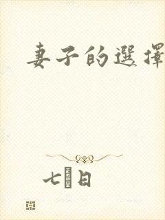 妻子的选择小说封面