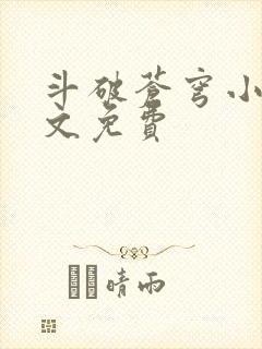 斗破苍穹小说全文免费封面