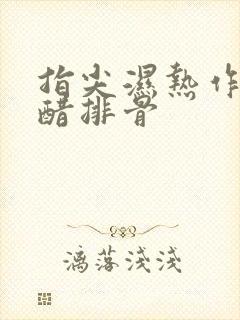 指尖湿热作者糖醋排骨