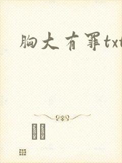 胸大有罪txt封面