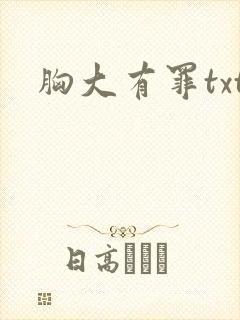 胸大有罪txt封面