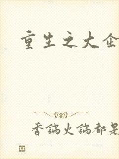 重生之大企业家