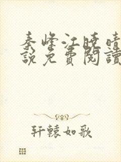 秦峰江晓晴的小说免费阅读