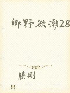 乡野欲潮28章