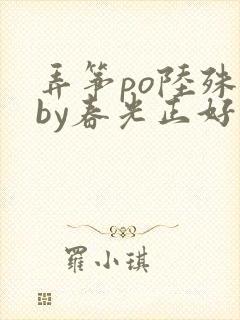 弄筝po陆殊词by春光正好封面