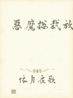 恶魔总裁放了我封面