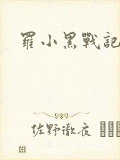 罗小黑战记小说