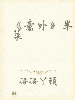 《意外》半截白菜封面