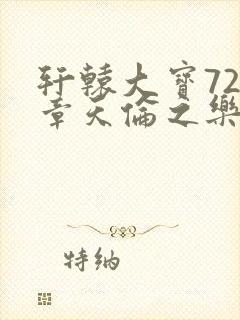 轩辕大宝720章天伦之乐封面