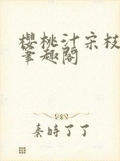 樱桃汁宋枝江野笔趣阁