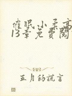 催眠小柔高达第13章免费阅读封面