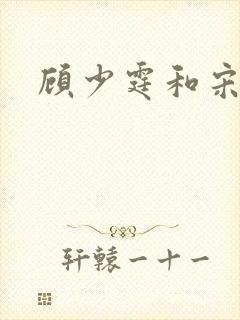 顾少霆和宋斯曼