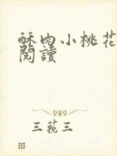 酥肉小桃花全文阅读