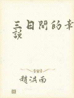 三日间的幸福小说封面