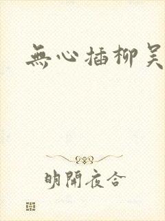 无心插柳吴悠封面