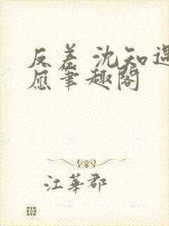 反差 沈知遇晏应笔趣阁封面