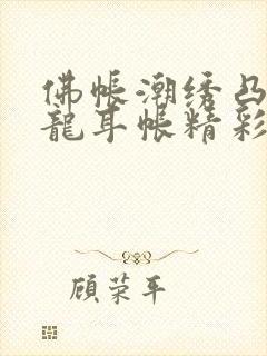 佛帐潮绣凸浮双龙耳帐精彩片段封面