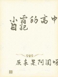 小霜的高中成长日记