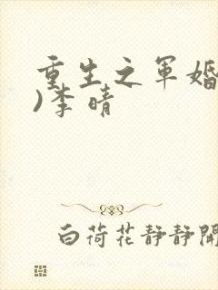 重生之军婚(h)李晴封面