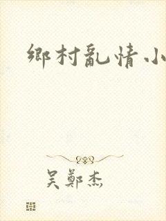 乡村乱情小说