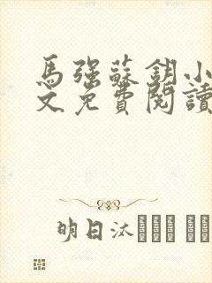 马强苏钥小说全文免费阅读最新章节