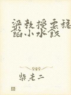 梁教授要稳住肉馅小水饺