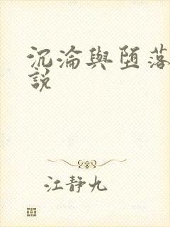 沉沦与堕落的小说