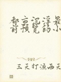 都市沉浮最快超前预览的小说3030