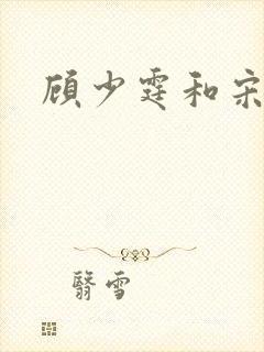 顾少霆和宋斯曼