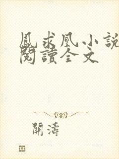 凤求凰小说免费阅读全文封面