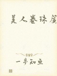 美人卷珠帘封面