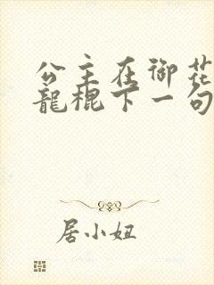 公主在御花园吃龙棍下一句