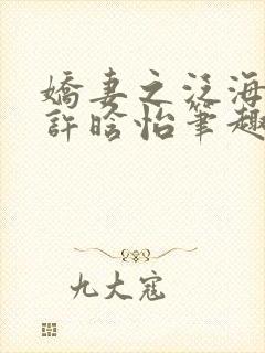 娇妻之泛海之舟许晗怡笔趣阁