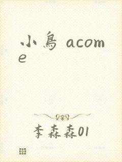 小鸟 acome封面