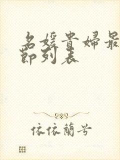 名媛贵妇最新章节列表封面