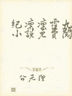 纪凛凛霍九霖的小说免费阅读在线封面