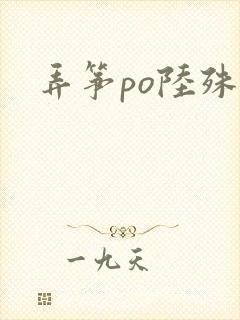 弄筝po陆殊词封面