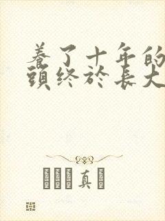 养了十年的小丫头终于长大了