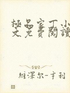 极品家丁小说全文免费阅读