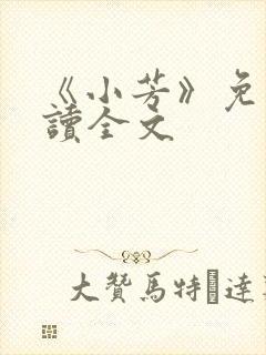 《小芳》免费阅读全文