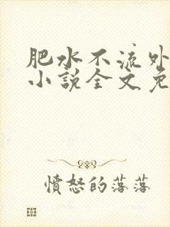 肥水不流外人田小说全文免费阅读1