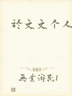 于文文个人简历