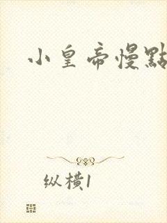 小皇帝慢点疼封面