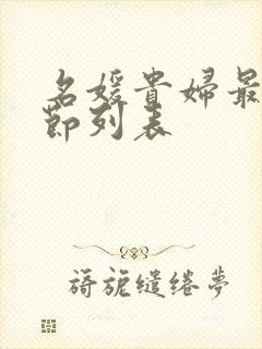 名媛贵妇最新章节列表