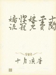 娇悍娘子十夫轮流宠免费阅读全文