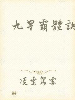九星霸体诀小说