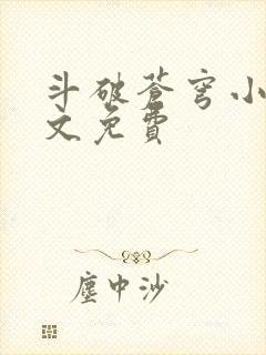 斗破苍穹小说全文免费封面