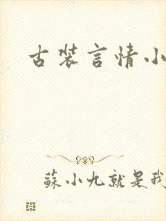 古装言情小说封面