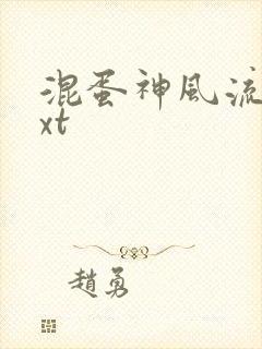 混蛋神风流史txt