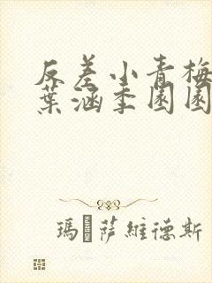 反差小青梅不经叶涵季园园封面